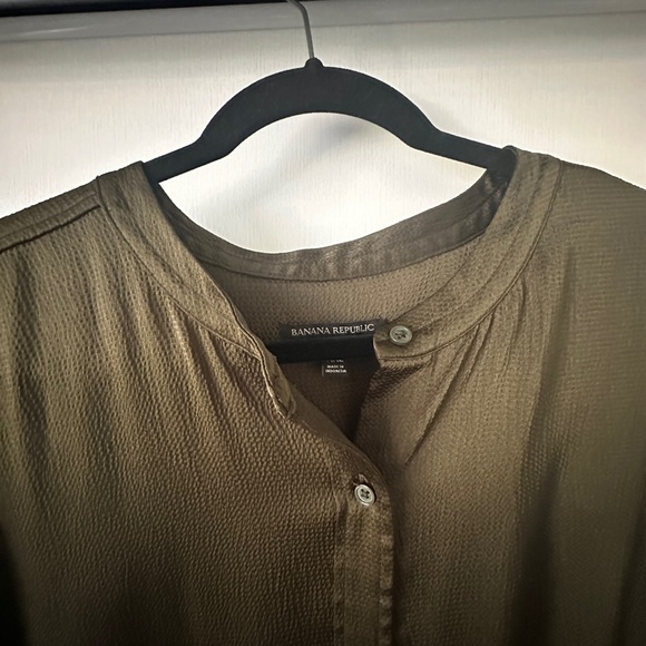 BANANA REPUBLIC FACTORY SERENADE SILK SHIRTDRESS - Picture 3 of 3